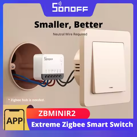 SONOFF ZBMINIR2 Extreme Zigbee Smart Switch Detach Relay External Switch Remote Control via eWeLink