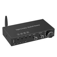 USB 192KHz DAC Digital to Analog Converter with Headphone Amplifier Built-in Bluetooth 5.0 Receiver 