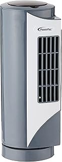 PowerPac PPTF10 Mini Tower Fan, Desk, table fan, With Oscillation 9 Inches