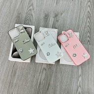 Titanium matte case with metal camera border MORE B.BRICK CE LEN M CHARM SET PRINTED WITH SMILE FACE
