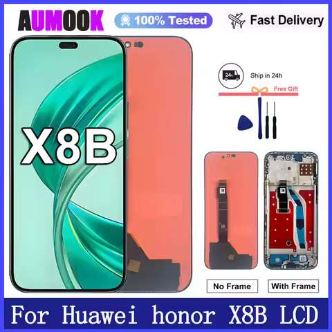 New AMOLED Display For Huawei Honor X8b LCD Display Touch Screen Digitizer For Honor X8B LCD Display