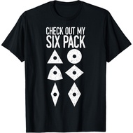 Machinist Six Pack Cnc Machine Tools Machinery Operator Job T-Shirt