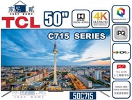 TCL - 50C715 50吋 QLED 4K 超高清安卓電視 C715 SERIES
