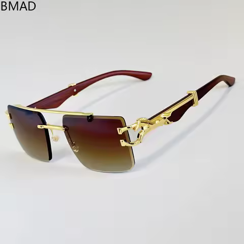 2026 Designer Sunglasses UV400 protection Sunglasses Rimless Fashion Sunglass Streetwear Glasses Out