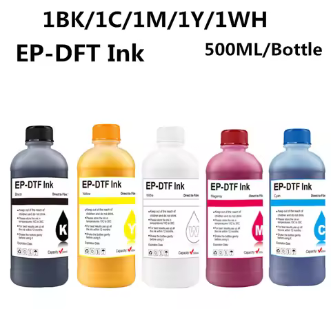 EP-DTF Ink 500ML Direct to Transfer Film Ink For Epson Print Head I3200 XP600 TX800 L1800 1390 L805 