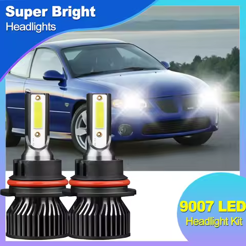 Car LED Headlight Bulb 9007/HB5 LED Light Bulbs With COB Chips Built In Drive Headlamps No Copper Tu