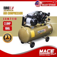 EUROPOWER EAW7110 / EAZ82110 EUROX Air Compressor EUROX 2HP 100Litre Kompresor Senyap