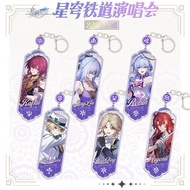 Game Honkai: Star Rail Aglaea Herta Rappa Tingyun Fugue Cosplay COSTUME Acrylic Key Chains Keyring P