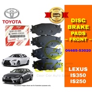 100% ORIGINAL TOYOTA LEXUS IS250 / IS350 BRAKE PAD FRONT / DEPAN ALAS BREK TOYOTA IS350 / IS250 0446