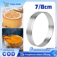7cm 8cm Perforated Pie Round Tart Mold Stainless Steel TartRing Tart MoldRing