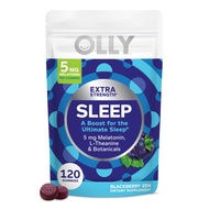 OLLY Extra Strength Sleep Gummy, Occasional Sleep Support, 5 mg Melatonin, L-Theanine, Chamomile, Le