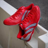 PAN Vigor X Easy Futsal Soccer Red/Sliver Shoes Adult Kids Kasut Futsal Dewasa Kanak-kanak Size 39 E