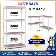 TTF Rack™️ DIY RACK (East Malaysia) 2 in 1 Height 140-171cm/ Boltless Rack Metal Rack Storage Rack R
