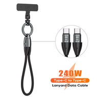 Short 240W Dual Type-C Charging Cable