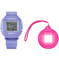 5Cgo CASIO BABY-G Series  BGD-10K-6 ladies electronic watch A sophisticated digital watch and case charm set【shipped from Taiwan】