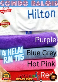 PROMOSI 4 PCS TUALA LUXURIOUS HILTON GET FREEGIFT 4