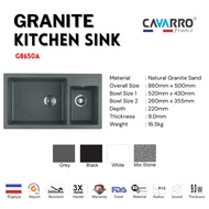 CAVARRO Double Bowl Granite Sink - G8650A