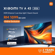 Xiaomi TV A 43 2026 | 4K/HDR 10/Google TV/Dolby Audio™️/Xiaomi Sound/Voice control/Smart TV