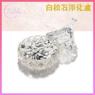 熱賣 水晶淨化盒 天然白松石100g 灰白色水晶粒配玻璃首飾收納盒 消磁水晶盒晶石粒推薦晶粒碎粒不規則形狀晶石粒 天然碎石 玻璃飾品盒推薦 水晶石能量盒推薦 玻璃糖罐 SL-PU-BOX12
