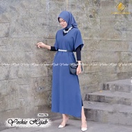 Emilia Midi Dress Super Rayon Material – Oversized Midi Dress – Nagita Long Square Jumbo