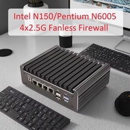 Intel N150 Fanless Mini PC Core i5-8250U  Pentium4417U 4x i226-V 2.5G LAN DDR4 USB-C pfSense OPNsens