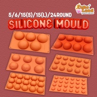 THE BAKER Round Shape Silicone Mould - 5/8/6/15(S)/15(L)/24