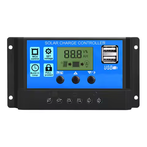 10A/30A Solar Controller Single Pack PWM Maximum Power Point Tracking MPPT Solar Charging Controller