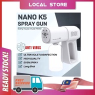 MALAYSIA SOCK  New Model K5 Wireless Nano Atomizer Spray Disinfection Spray Gun Sanitizer Spray Gun