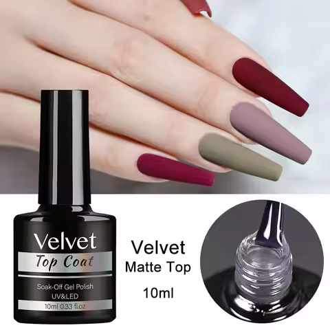 10ML Matte Top Coat Gel Polish Matte Function Gel Semi-Permanent Sealer Varnish Soak Off UV LED Nail