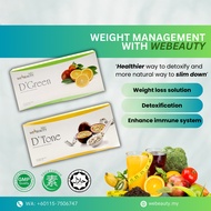 [ReadyStock] WeBeauty D Tone D Green Slimming Detox Drink Weight Loss Management Fat Burning Improve