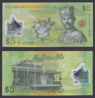 Brunei 2011 Five 5 Ringgit, Dollars UNC (P-36)