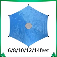 [Isuwaxa] Trampoline Sunshade Cover Only Trampoline Rain Cover Blue Trampolines Canopy