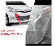 1PAIR FOR Toyota avanza  2012 2013 2014 headlamp cover cap / replacement head lamp light lens /head lamp lens