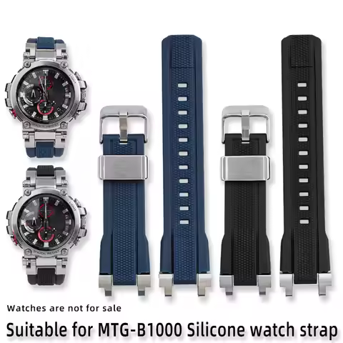 mtgb1000 Fashion Durable Rubber WatchBands For Casio G-SHOCK MTG-B1000 G1000 Sports Strap Silicone M