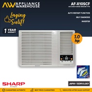 Sharp AF-X10SCF 1.0hp Window Type Aircon (Inverter)[Appliance Warehouse]
