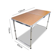 Meja Lipat Koper HPL Serbaguna Meja Lipat Portable