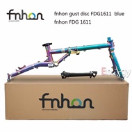 FNHON GUST Disc brake FCD 1611 Folding Bike Disc Brake Fits 16-inch Modified Folding Bikes Bikes 4130 Chrome Molybdenum Steel Frame Parts, Including Bicycle Front Forks hand post