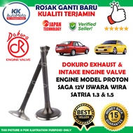 1 Biji - Dokuro Exhaust Intake Engine Valve Injap Enjin Engine - Proton Saga 12V Iswara Wira Satria 1.3 &amp; 1.5