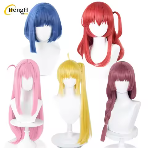 In Stock Anime Synthetic Hair Yamada Ryo Kita Ikuyo Gotou Hitori Ijichi Nijika Hiroi Kikuri Cosplay 