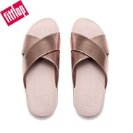 FitFlop Women’s Leather Platform Slippers - Comfortable Non-Slip Design | Pink