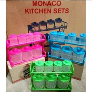 Monaco kitchen set spice rack 2 tier spice rack contains 7