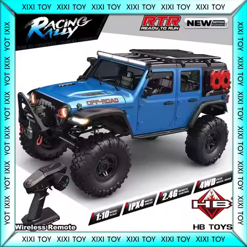 2025 New Upgrade HB-R1011 Jeep Rubicon Recon Rc Car 1:10 Full Scale Model Climbing Car High Speed Of