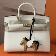 Hermes Birkin 25 Nata 奶油白 金扣