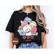 [Tersedia] Baju-T K-Pop BTS Ariran, baju-T corak kartun BT21