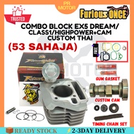 FURIOUS ONCE BLOCK SET CAMSHAFT CUSTOM THAI 53MM EX5 DREAM HIGHPOWER CLASS 1 RACING BLOCK SET EX5