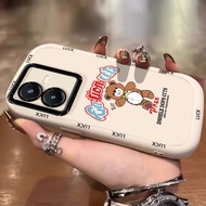 Case For VIVO Y22 Y22s Shockproof Silicone Bear Phone