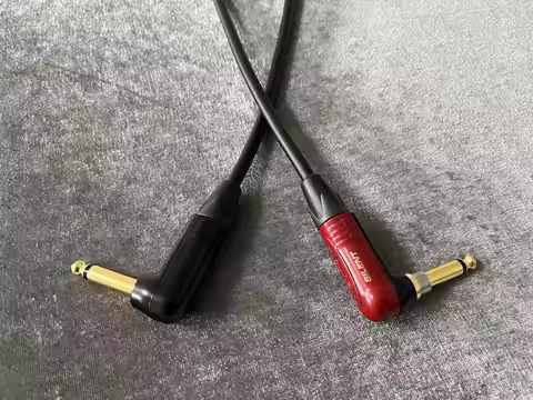 Mogami 2524 6.35mm (1/4") Guitar Instrument Cable for Electric Guitar Bass Keyboard with NP2RX-B and