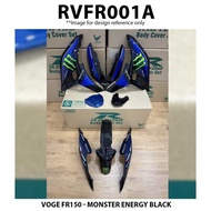 Cover Set Rapido VOGE FR150 MONSTER ENERGY BLACK BODY COVER VOGE150 FR 150 Accessories Motor VOGE FR
