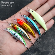 UL Sinking Minnow Lure 60s - UL Casting Fishing Lure - Ultralight Fishing Lure
