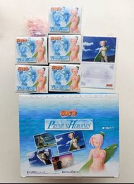 火影忍者Naruto Premium Heroines (Swimsuit normal color ver.)+SP綱手 set of 5+postcards+大外盒 MegaHouse